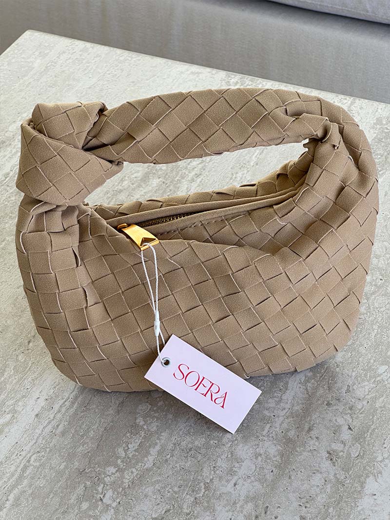 LILY LUXE™ | Woven Bag mini suede