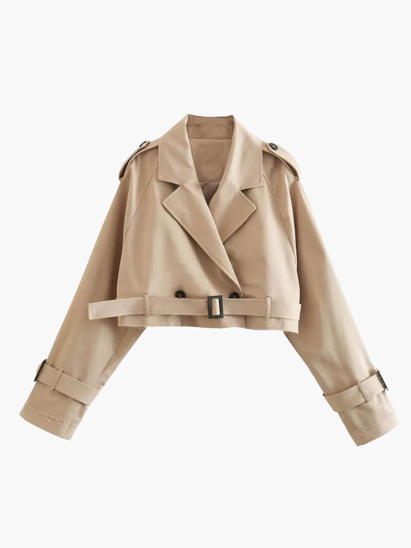 LILY LUXE™ | Cropped Trenchcoat