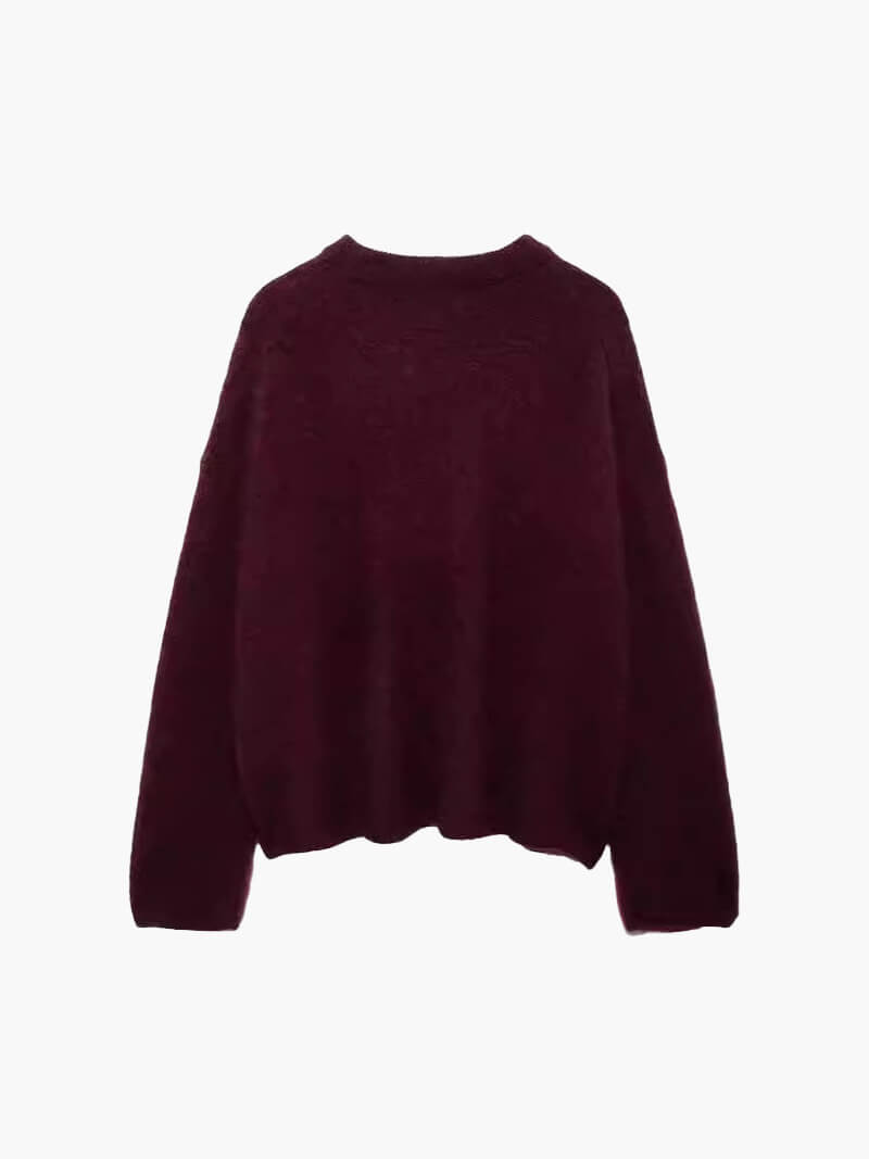 LILY LUXE™ | Burgundy Pullover