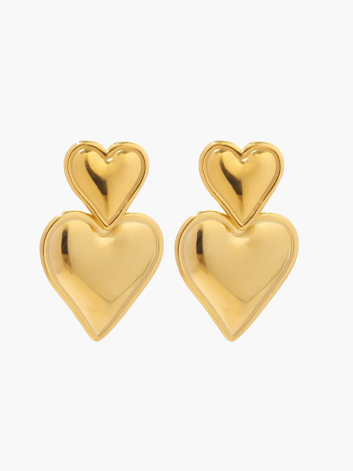 LILY LUXE™ | Heart earrings 14K gold plated