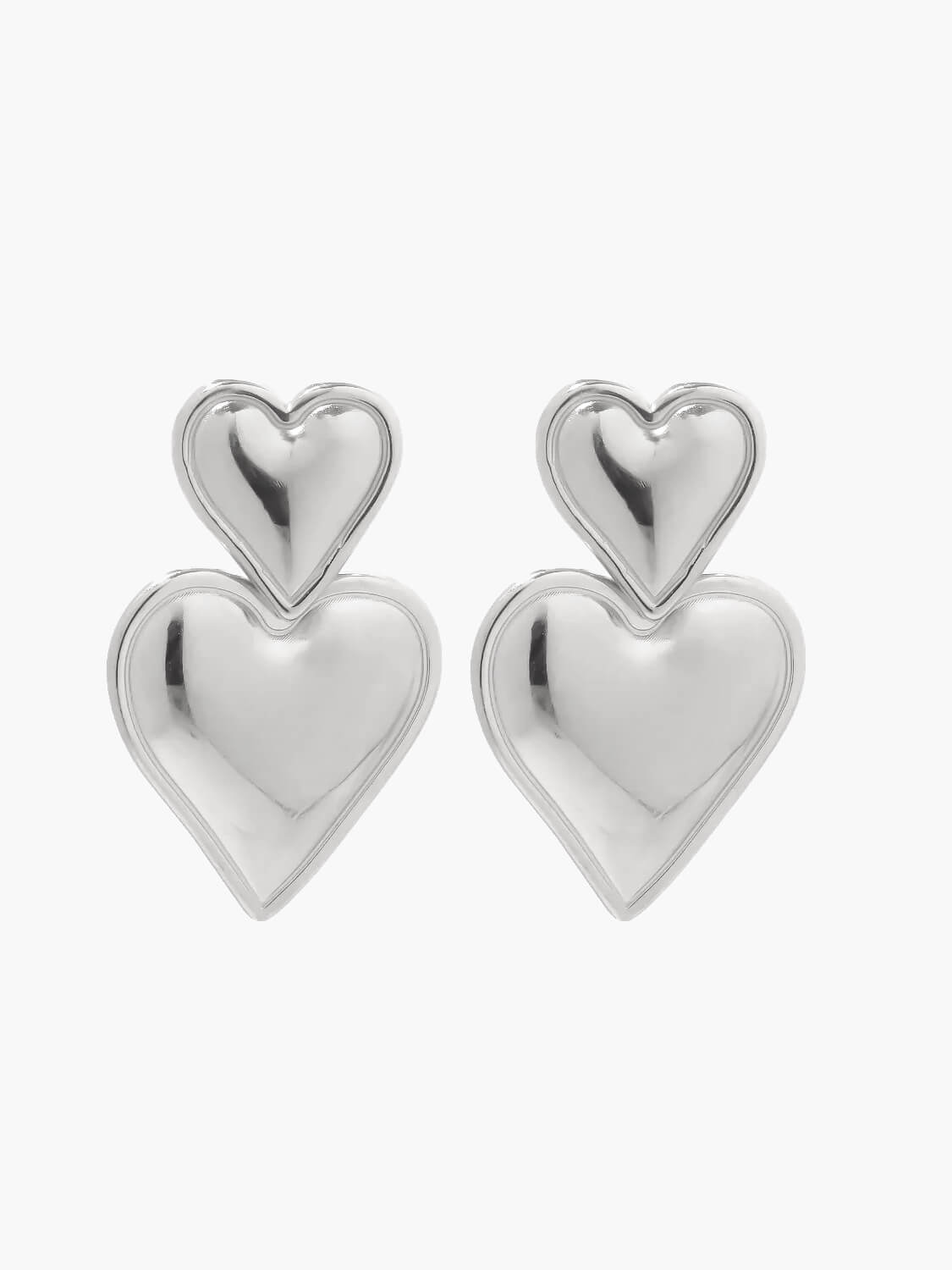 LILY LUXE™ | Heart earrings 14K gold plated